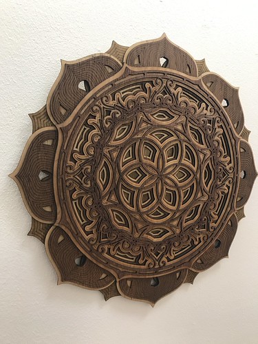 Layered personal laser-cut artwork